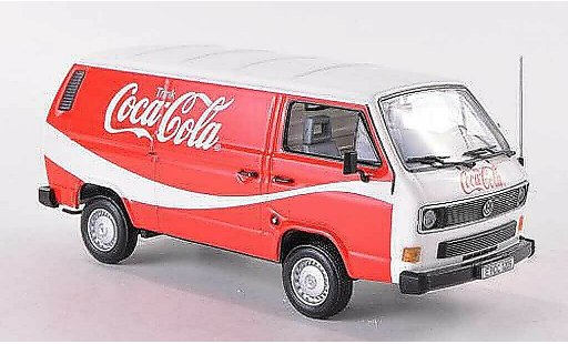 Volkswagen T3 A 1/43 Minichamps fourgon Coca Cola blanche/rouge 1983 Coca Cola Collection miniature