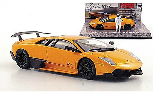 Lamborghini Murcielago LP670 1/43 Minichamps SV orange avec Figur ''The Stig'' miniature