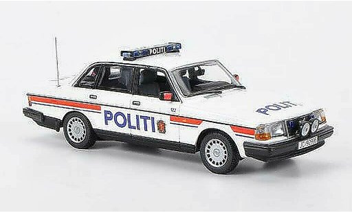 Volvo 240 GL 1/43 Minichamps Politi Police Norwegen 1986 miniature