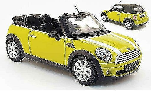 Mini Cabriolet Base 1/18 Kyosho jaune 2009 miniature