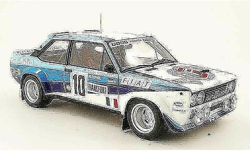 Fiat 131 Abarth 1/18 Kyosho no.10 vainqueur rallye monte carlo 1980 miniature
