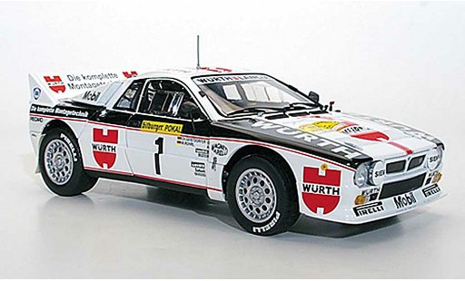 Lancia 37 Rally 1/18 Kyosho No.1 Wurth W.Rohrl/C.Geistdorfer Allemagne 1983 miniature