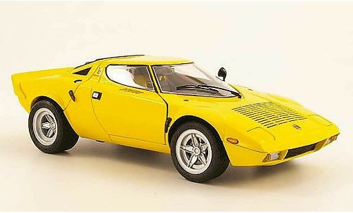 Lancia Stratos HF 1/18 Kyosho Wide Wheel jaune miniature