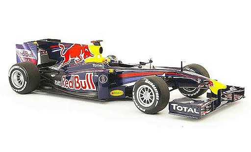 Renault F1 2010 1/18 Minichamps red bull racing no.5 s.vettel showcar miniature