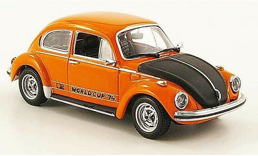 Volkswagen Coccinelle Base 1/43 Minichamps 1303 world cup orange noire 1974 miniature