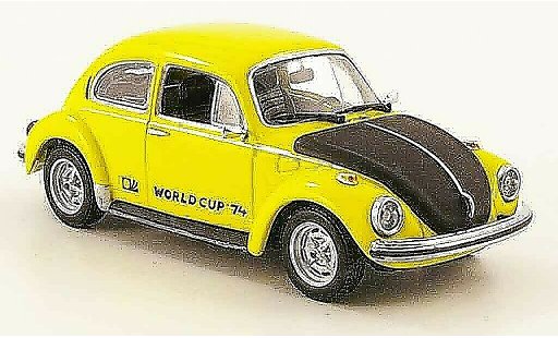 Volkswagen Coccinelle Base 1/43 Minichamps 1303 world cup jaune noire 1974 miniature