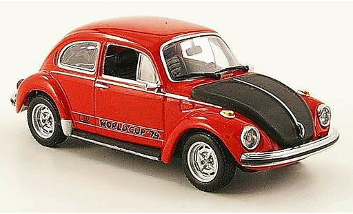 Volkswagen Coccinelle Base 1/43 Minichamps 1303 world cup rouge noire 1974 miniature