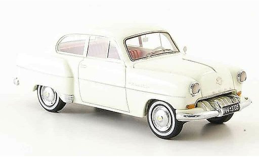 Opel Olympia Rekord 1/43 Neo limousine blanche 1954 miniature