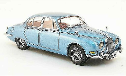Jaguar S-Type Base 1/43 Neo 3.4 bleu clair 1965 miniature