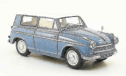 Lloyd Alexander Kombi 1/43 Neo Break bleu blanche 1958 miniature