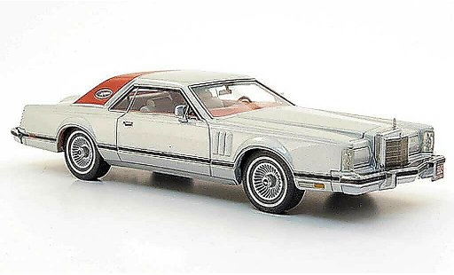 Lincoln Continental 1978 1/43 Neo Mark V Coupe grise /rouge miniature