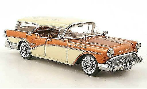 Buick Century Caballero 1/43 Neo biens le cuivre/creme 1957 miniature
