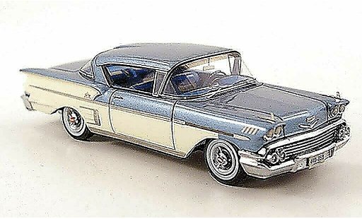 Chevrolet Bel Air Coupe 1/43 Neo 1958 Impala Hardtop bleu/Ivoire miniature