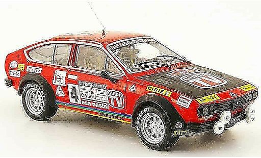 Alfa Romeo Alfetta gtv 2.0 1/43 M4 V no.4 guida tv rallye em 1980 miniature