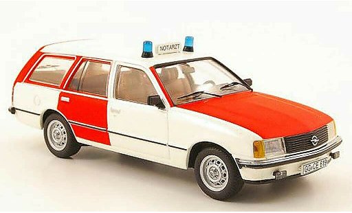 Opel Rekord E 1/43 Schuco Caravan Notarzt miniature