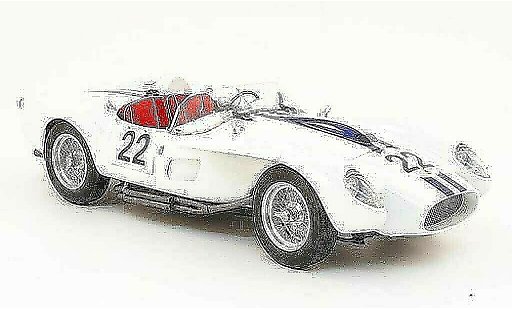Ferrari 250 TR 1958 1/18 CMC no.22 blanche/bleu miniature