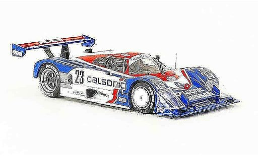 Nissan R88 Le Mans 1/43 Ebbro C No.23 Calsonic 500km Fuji 1989 miniature