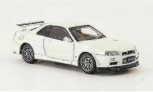 Nissan Skyline R34 1/43 Ebbro GT R V Spec II blanche 2001 02 miniature