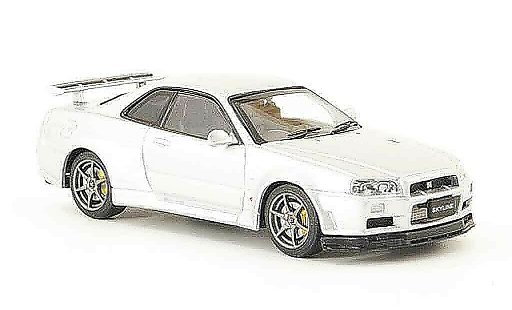 Nissan Skyline R34 1/43 Ebbro GT R V Spec II grise metallisee 2001 02 miniature
