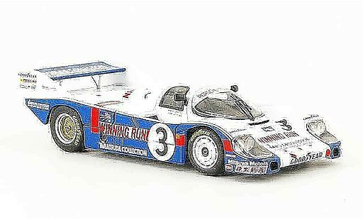 Porsche 956 1983 1/43 Ebbro No.3 Winning Run WEC Japan miniature