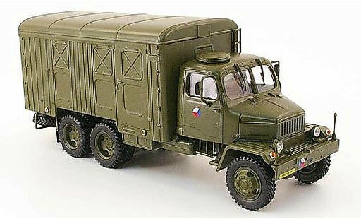 Praga V3S Kasten 1/43 Abrex fourgon olivverte tschechische Armee miniature