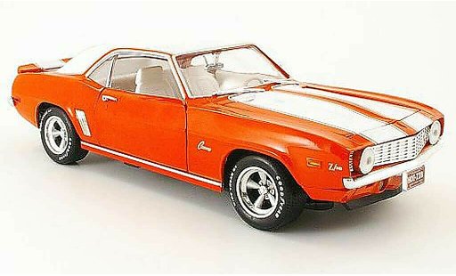 Chevrolet Camaro Z28 1/18 Ertl orange/blanche 1969 miniature