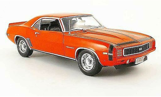Chevrolet Camaro Z28 1/18 Highway 61 rs orange 1969 miniature