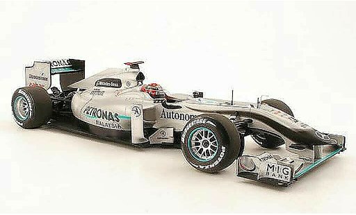 Mercedes F1 2010 1/18 Minichamps GP MGP W01 No.3 Petronas M.Schumacher Saison miniature