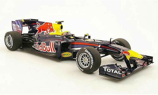 Renault F1 2010 1/18 Minichamps red Bull RB6 No6 MWebber Saison miniature