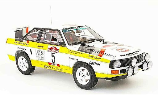 Audi Sport Quattro rallye 1/18 Autoart no.5 san remo 1984 miniature