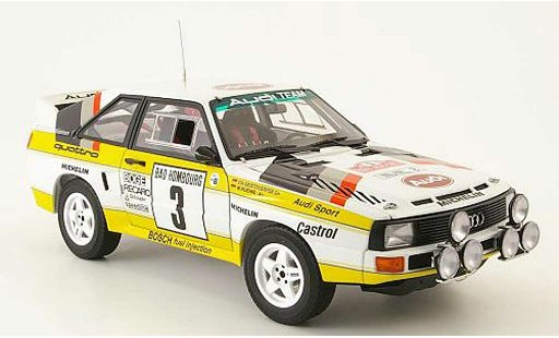 Audi Sport Quattro rallye 1/18 Autoart no.3 monte carlo 1985 miniature