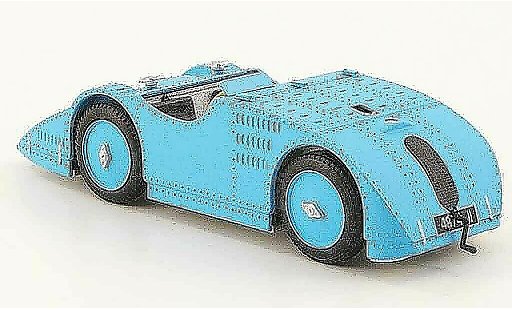 Bugatti 32 grand prix 1/43 Brumm tank bleu prototyp 1923 miniature