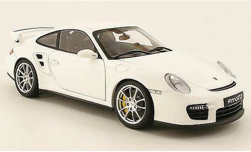 Porsche 911 GT2 1/18 Autoart blanc mat miniature