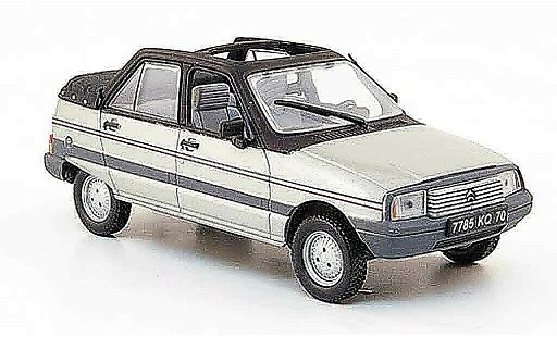Citroen Visa Cabriolet 1/43 Nostalgie decouvrable grise metallisee 1984 miniature