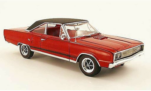 Dodge Coronet 1967 1/18 Highway 61 r/t 440 rouge/noire miniature