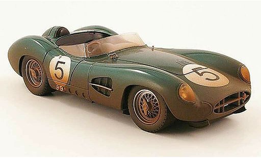 Aston Martin DBR1 course 1/18 Shelby Collectibles no.5 avec rennspuren vainqueur 24h le mans 1959 miniature