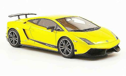Lamborghini Gallardo LP570-4 1/43 Look Smart superleggera jaune 2010 miniature