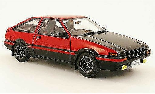 Toyota Trueno AE86 1/18 Autoart sprinter rouge/noire miniature