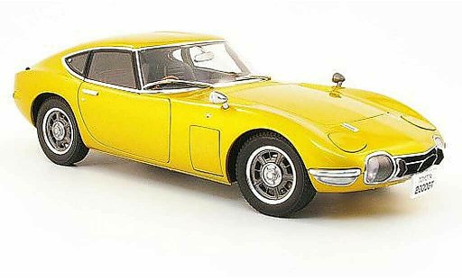Toyota 2000 GT 1967 1/18 Autoart coupe gold miniature