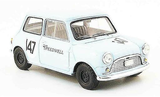 Austin Mini rallye 1/43 Spark Saloon Car No.147 Team Speedwell 1960 miniature
