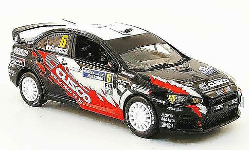 Mitsubishi Lancer Evolution X 1/43 Vitesse No.6 vainqueur APRC Rally Hokkaido 2009 miniature