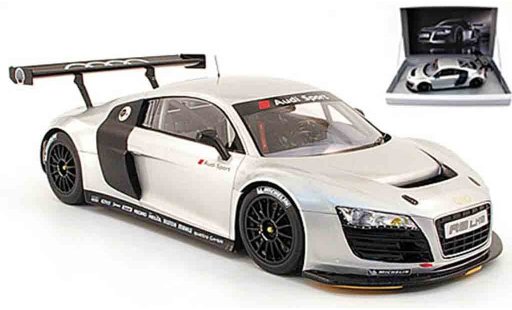 Audi R8 lms 1/18 Spark grise modele de presentation miniature