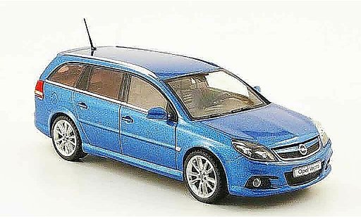 Opel Vectra C OPC 1/43 Schuco caravan bleu miniature