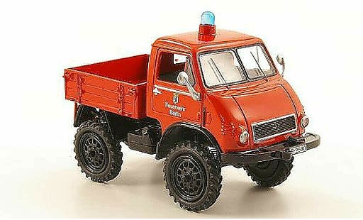 Mercedes Unimog 401-404 1/43 Schuco 401 plateau pompier Berlin miniature