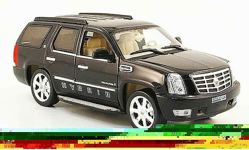 Cadillac Escalade hybrid 1/43 Luxury Die Cast noire 2009 2010 miniature