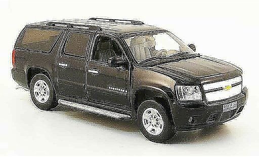 Chevrolet Suburban suv 1/43 Luxury Die Cast noire 2009 2010 miniature