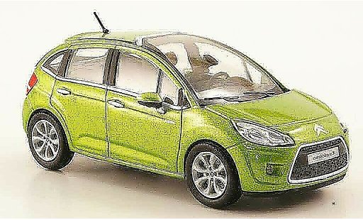 Citroen C3 Berline 1/43 Norev verte 5 turer 2009 miniature