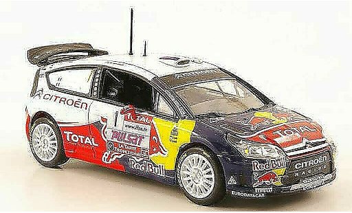 Citroen C4 WRC 2009 1/43 Norev No.1 Red Bull - Total Rallye du Var miniature