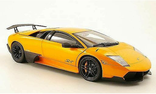 Lamborghini Murcielago LP670 1/18 Norev 4 SV orange 2009 miniature