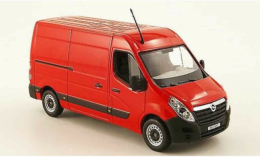 Opel Movano Base 1/43 Norev fourgon rouge 2010 miniature